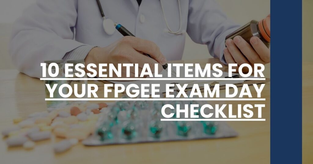 10 Essential Items for Your FPGEE Exam Day Checklist Feature Image