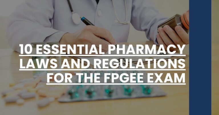 10 Essential Pharmacy Laws and Regulations for the FPGEE Exam Feature Image